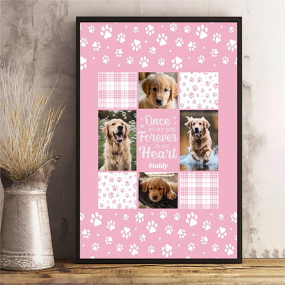 Your Wings Were Ready Personalized Dog Memorial Canvas / Poster - Custom Pet Photo Wall Art