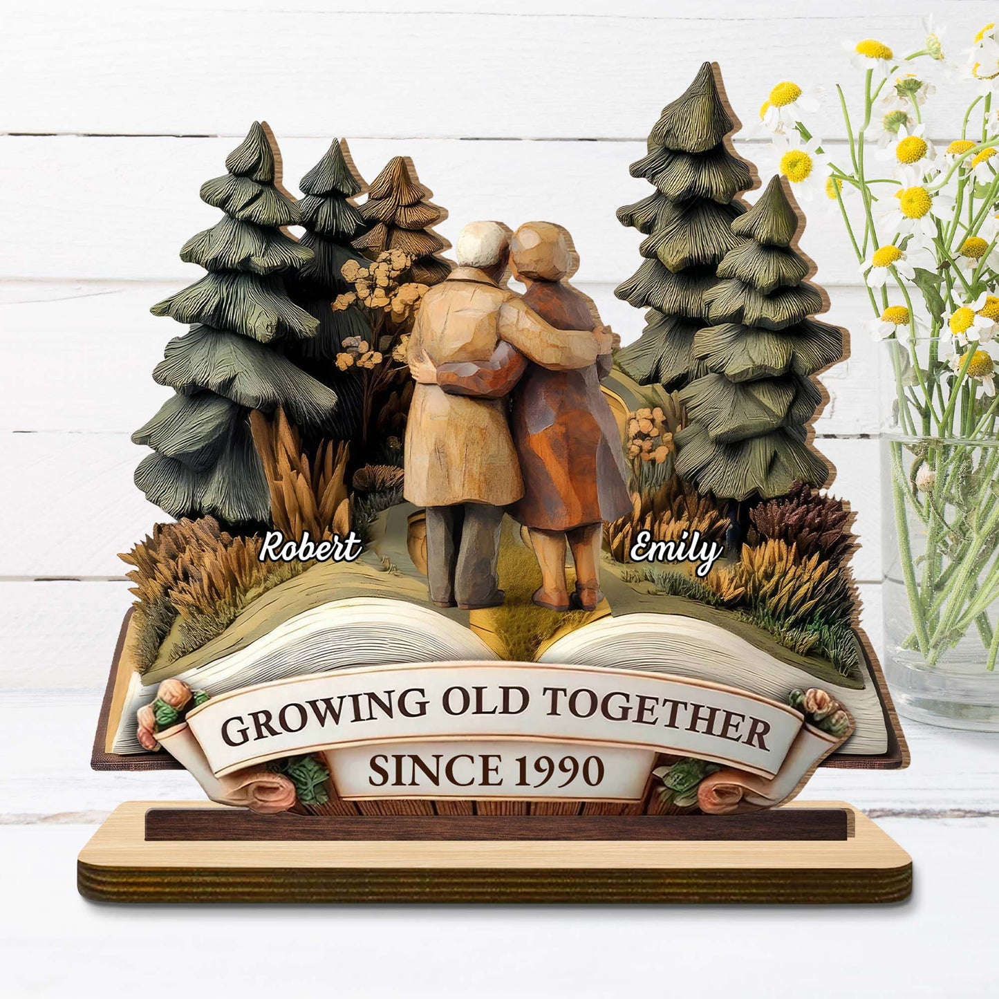Personalized Couple Anniversary Gift for Couples with personalized design details for meaningful gifting image 7