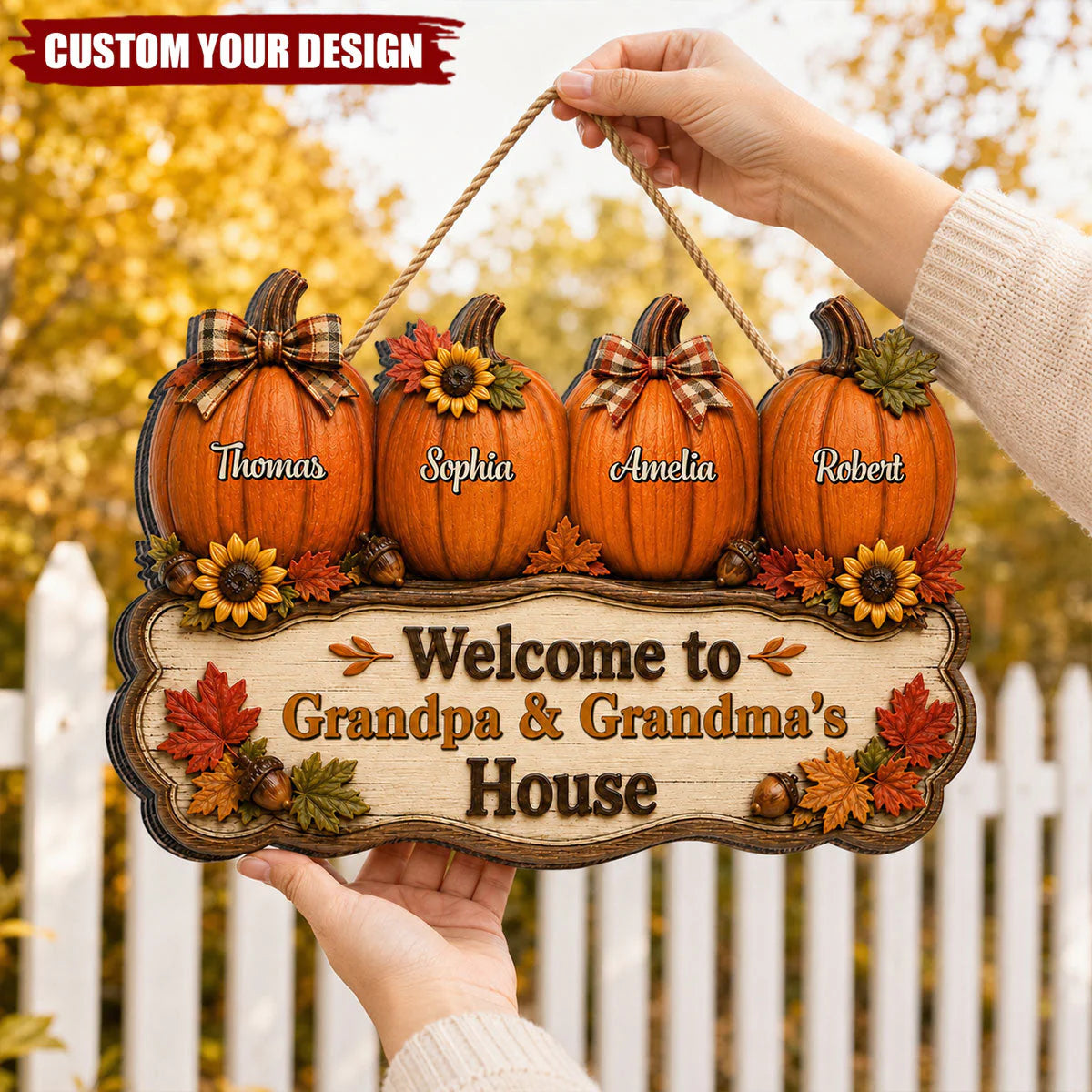 Wood Sign gift-ready design for Grandma