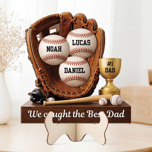 Personalized Baseball Plaque for Mom with personalized design details for meaningful gifting