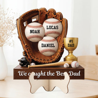 Personalized Baseball Plaque for Mom with personalized design details for meaningful gifting