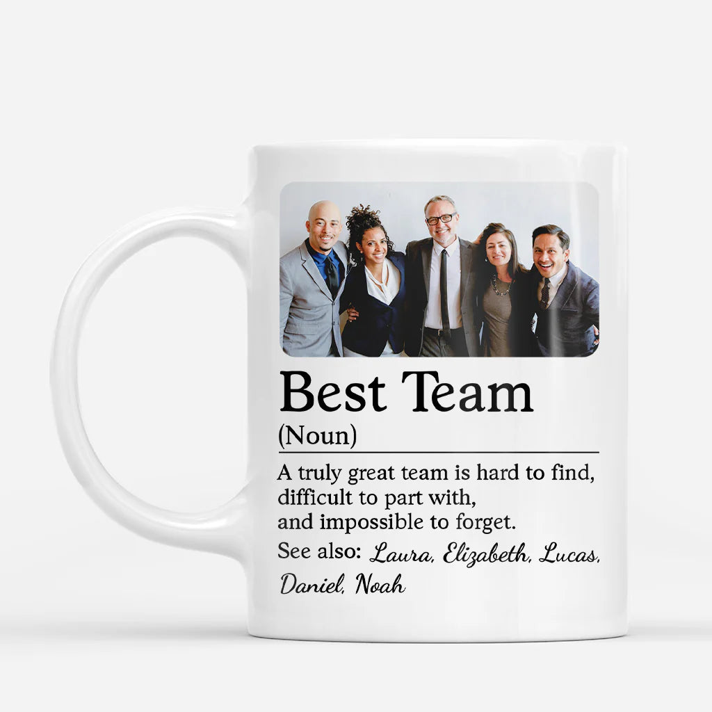 Custom Best Team Photo Mug personalization view for Colleagues