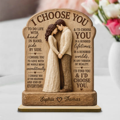 Personalized Couple Anniversary Plaque personalization view for Couples