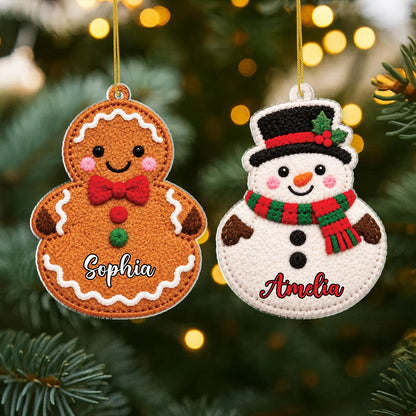 Personalized Christmas Acrylic Ornament - Cute Holiday Keepsake Gift for Kids