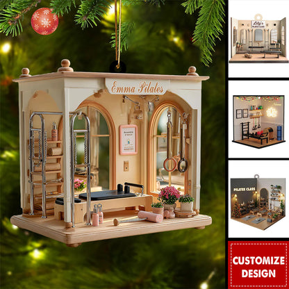 Personalized Pilates Teacher Ornament personalization view for Teacher
