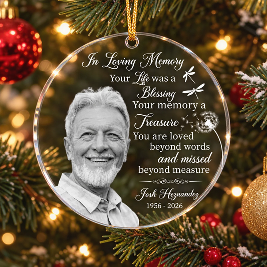 Your Life Was A Blessing Your Memory A Treasure - Personalized Acrylic Photo Ornament bf9531f5-eb2c-415d-8ee5-91fda681a66e-t-i-xu-ng-39-.png