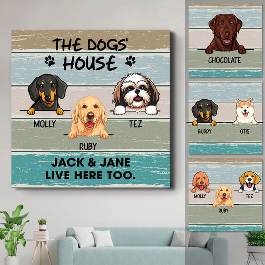 Custom Dog Lovers Canvas for Dog Lovers with personalized design details for meaningful gifting