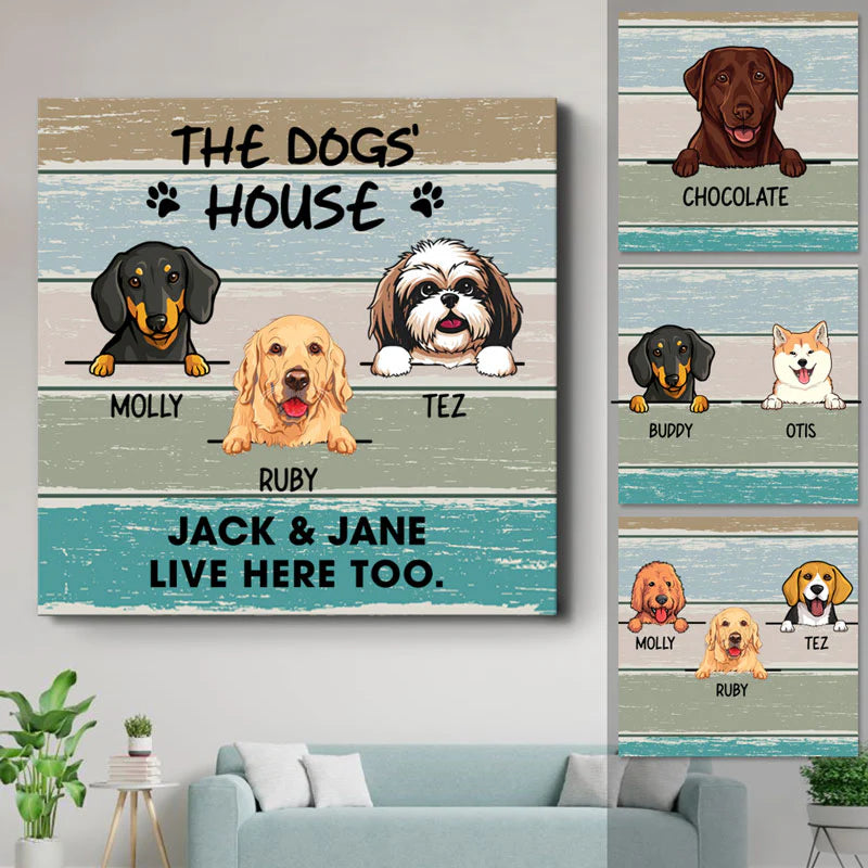 Custom Dog Lovers Canvas for Dog Lovers with personalized design details for meaningful gifting