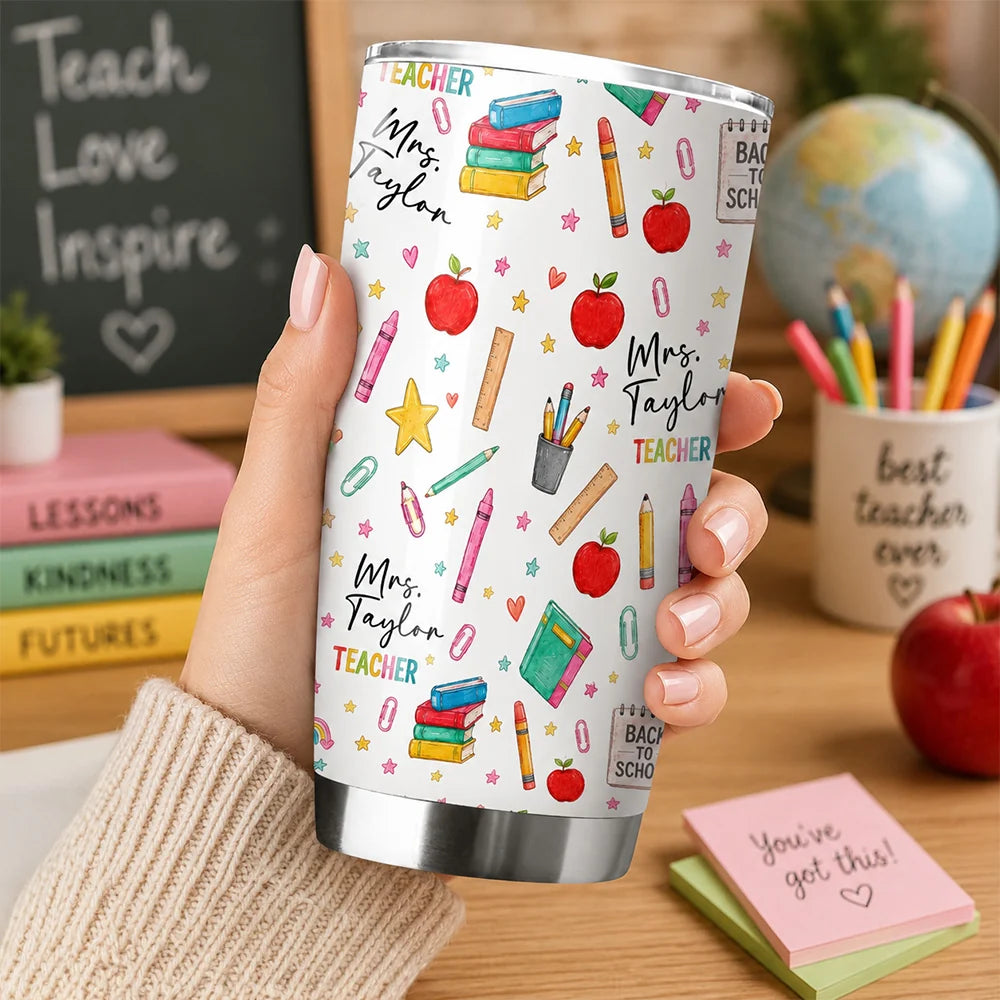 Tumbler gift-ready design for Teacher