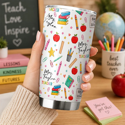 Tumbler gift-ready design for Teacher
