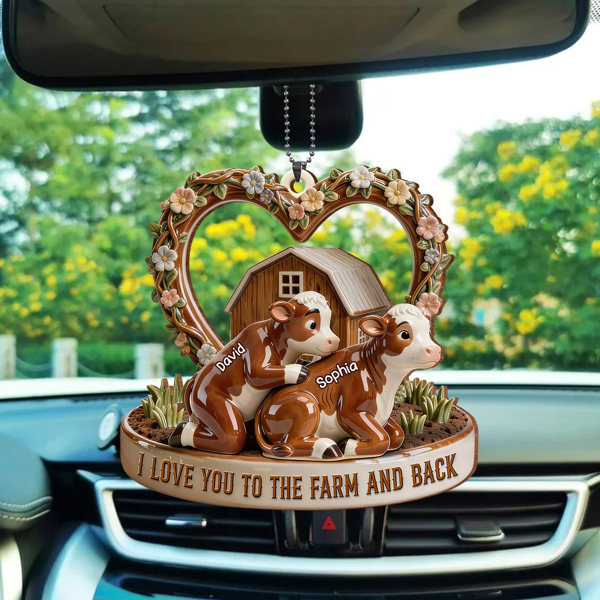 Wooden Ornament gift-ready design for Couples