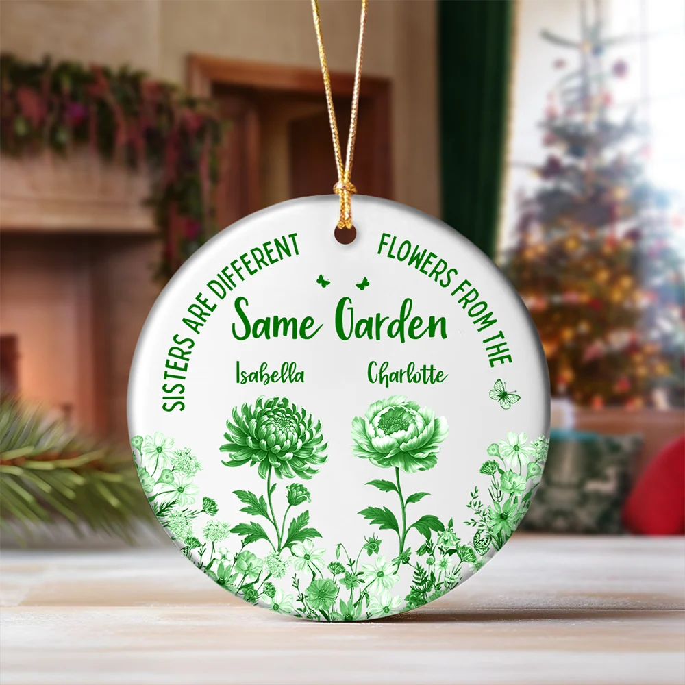 It Takes A Long Time To Grow Old Friends - Personalized Ceramic Ornament Gift for Besties