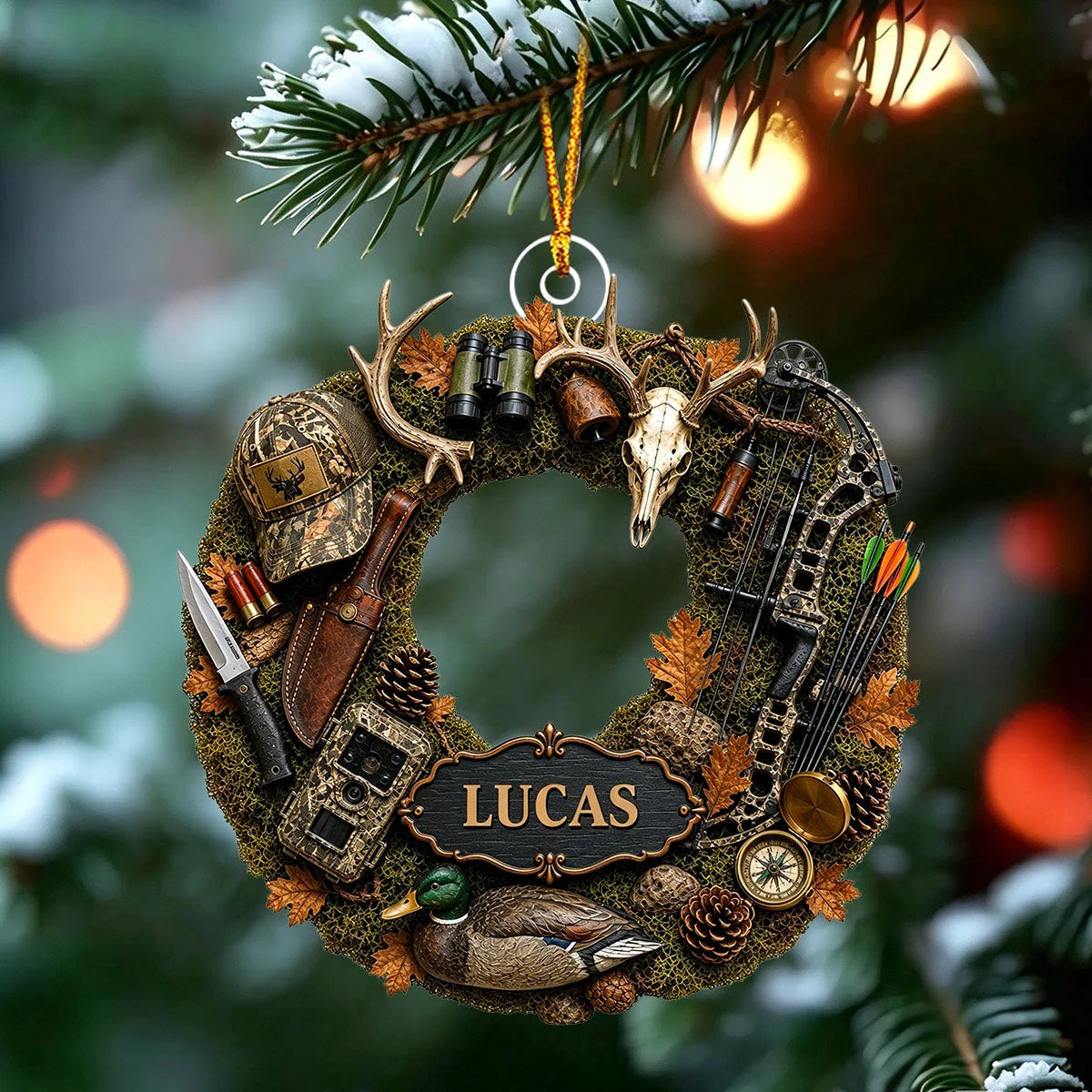 Hunting Is A Way Of Life - Personalized Acrylic Ornament for Hunting Lovers