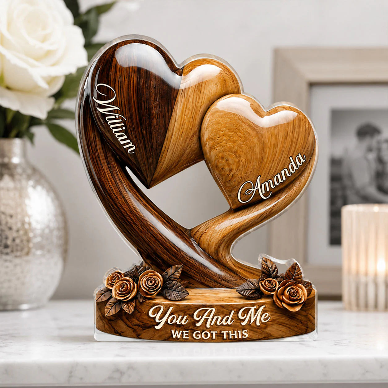 Plaque gift-ready design for Wife