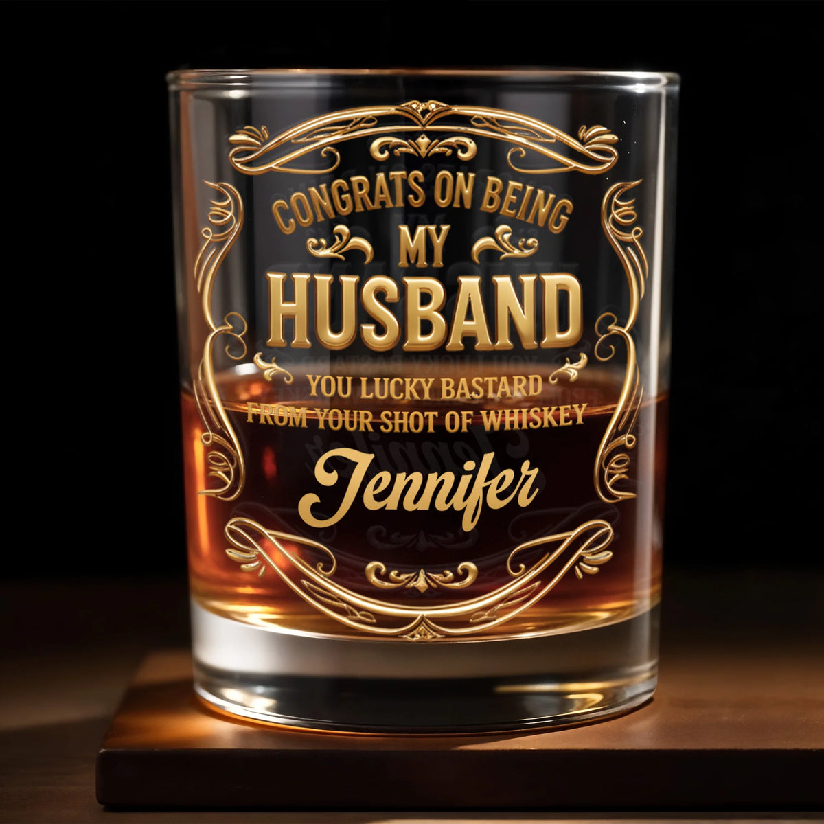 Congrats On Being My Husband, Ornamental Design