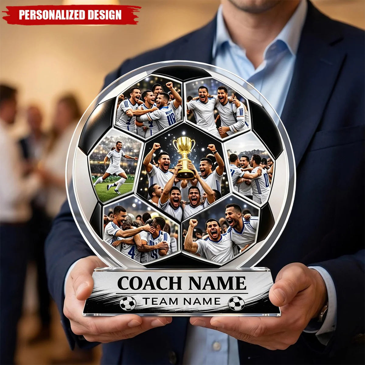 Custom Soccer Coach Gift personalization view for Coworker / Boss