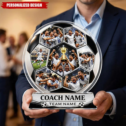 Custom Soccer Coach Gift personalization view for Coworker / Boss