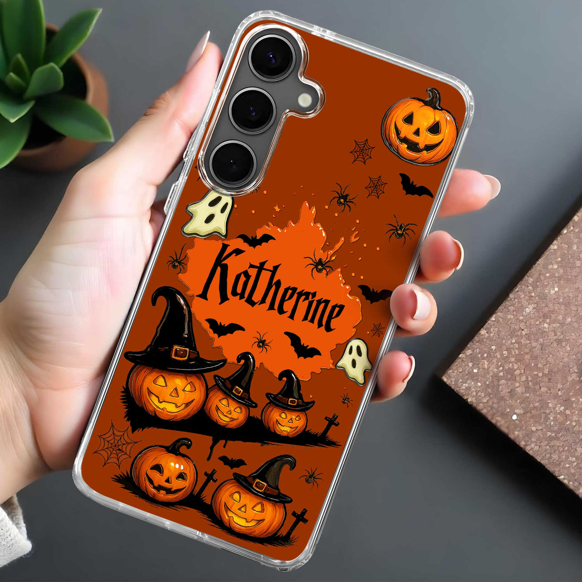 Spooky Season Pumpkins and Playful Ghosts