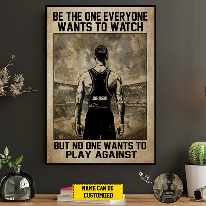 Custom Wrestling Canvas Print for Yourself with personalized design details for meaningful gifting