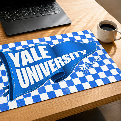 Custom college pennant desk mat with personalized name for university graduation gift image 6