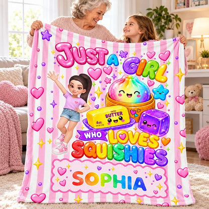 Just A Girl Who Loves Squishies - Personalized Blanket 105f3985-e6b3-46b2-898a-2e2e353ffa2f-jEjtG6cmF5__web5.jpg