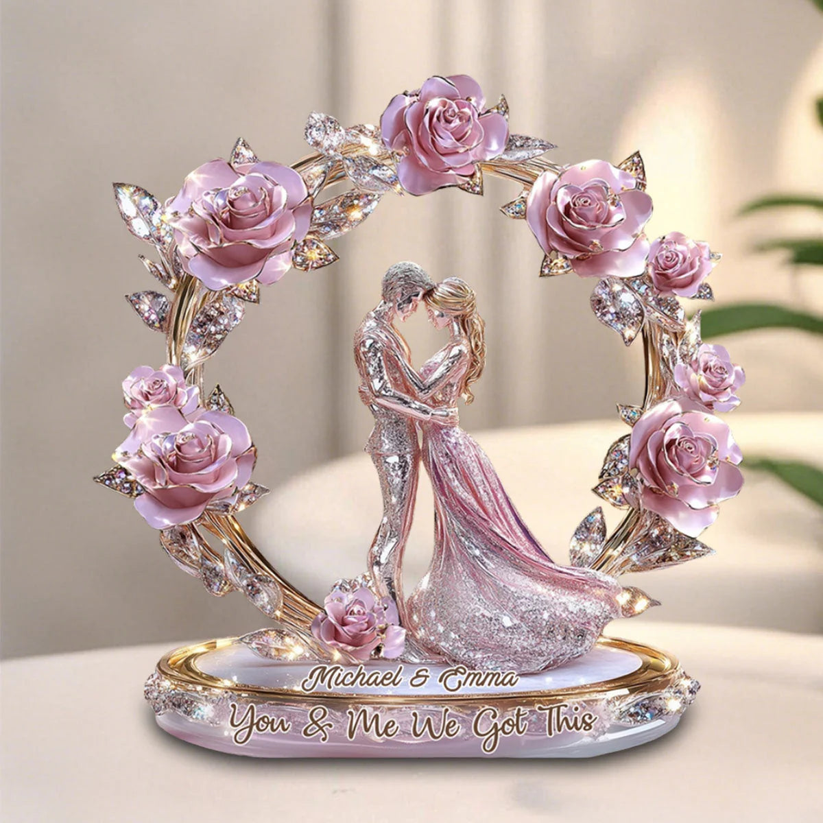 Plaque gift-ready design for Couples