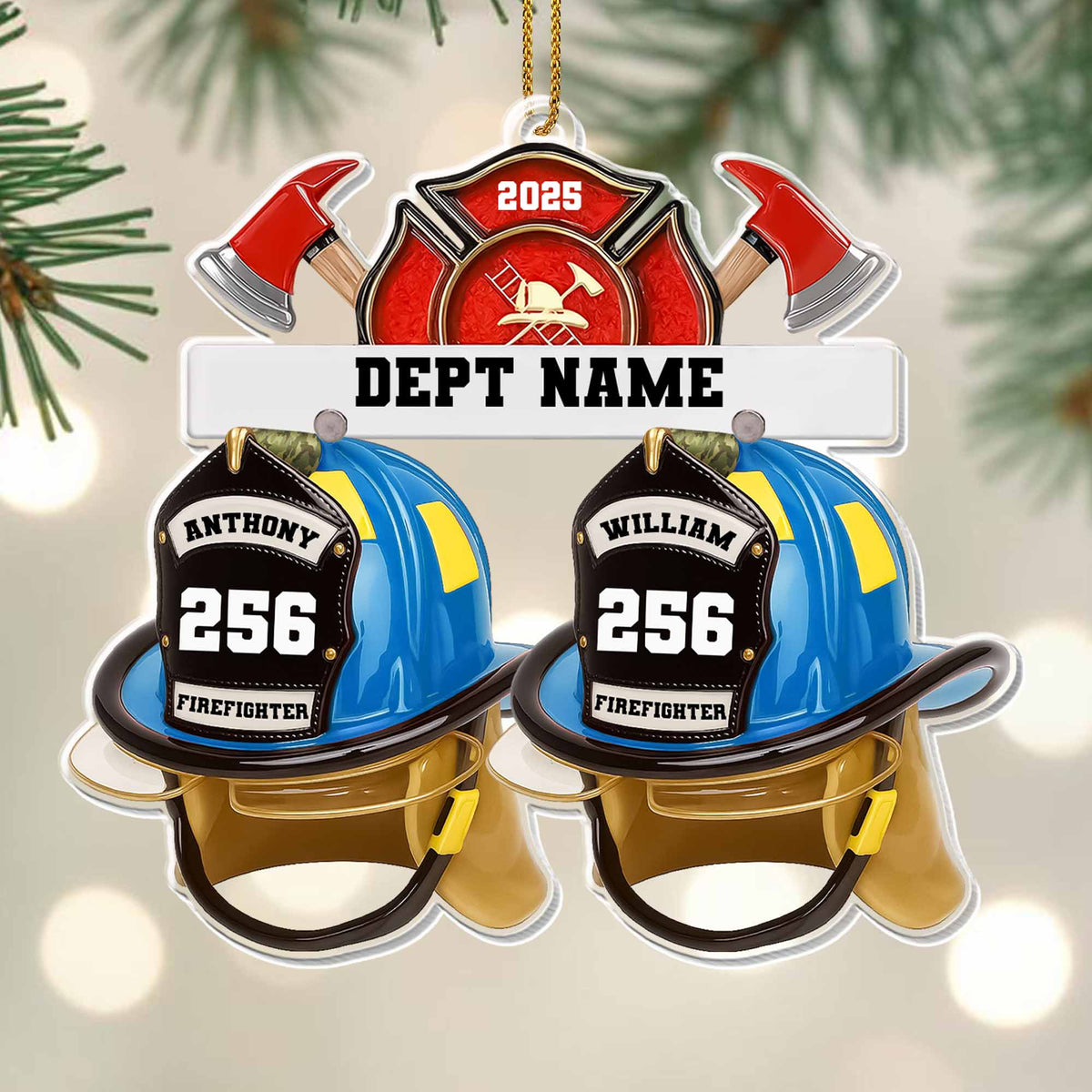 Celebrate Courage Commitment Custom Firefighter Helmet
