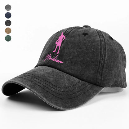 Custom Basketball Cap personalization view for Dad