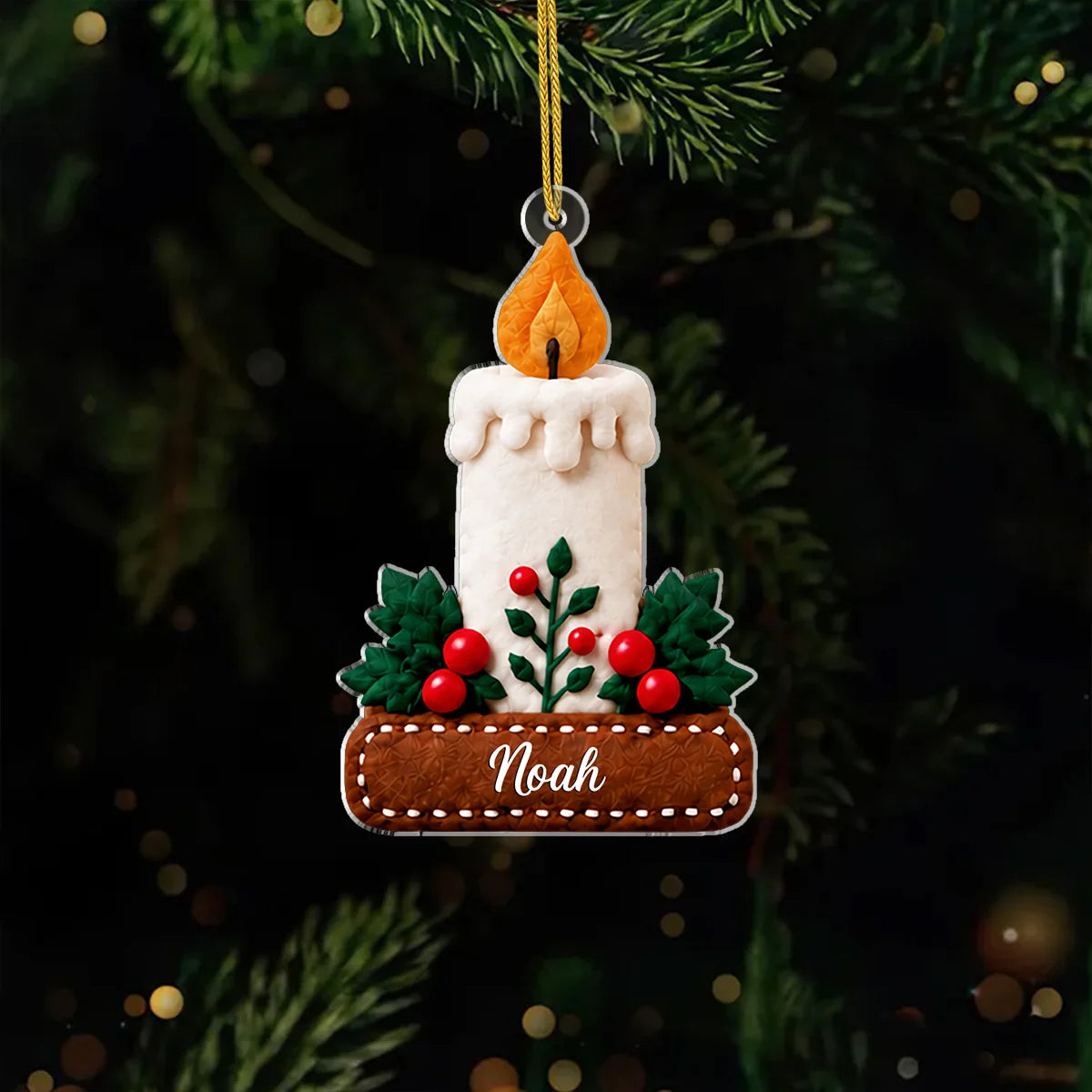 Holiday Effect Personalized Acrylic Ornament - Custom Christmas Tree Keepsake Family & Kids