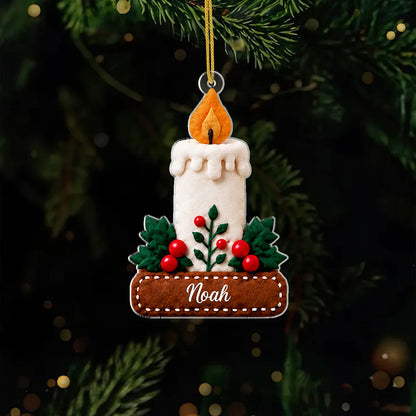 Holiday Effect Personalized Acrylic Ornament - Custom Christmas Tree Keepsake Family & Kids