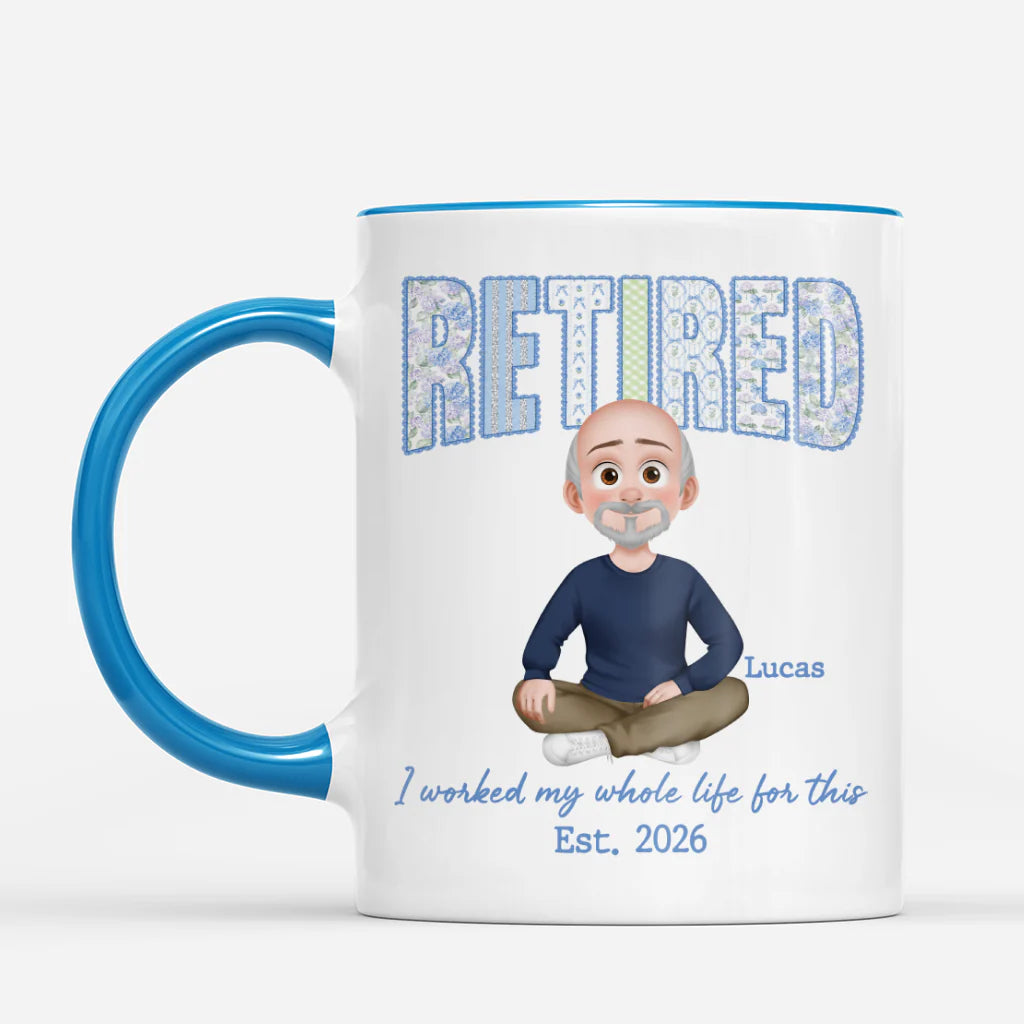 Custom Retirement Mug personalization view for Coworker / Boss