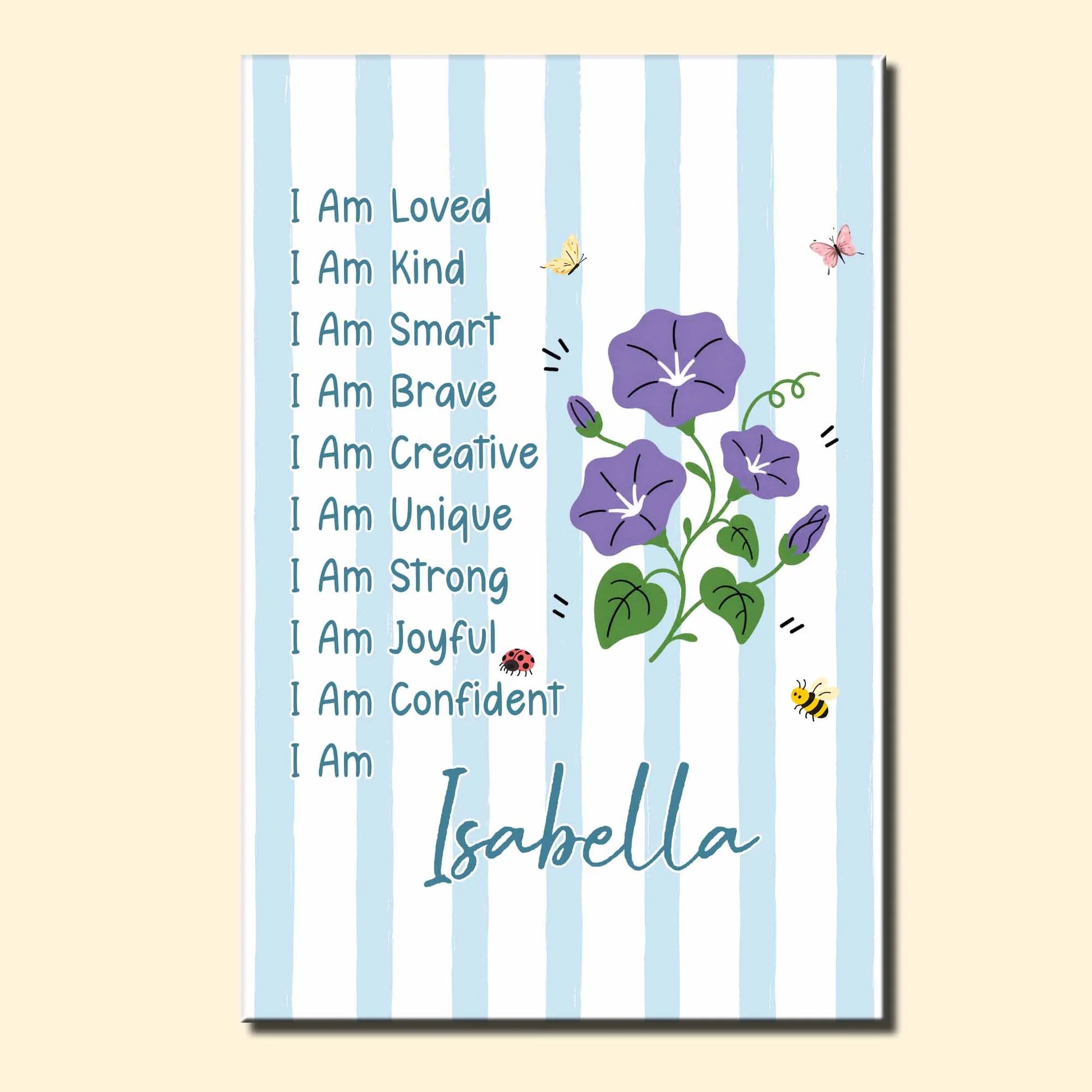 Custom Kids Affirmation Poster for Kids/Babies with personalized design details for meaningful gifting image 8