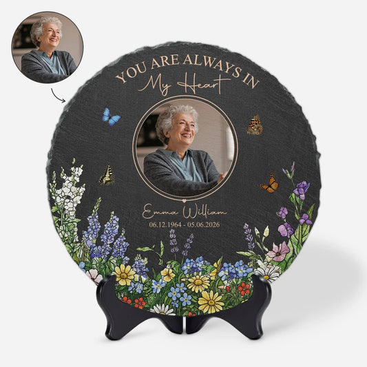 Forever Loved Forever Missed - Personalized Memorial Garden Stone Keepsake