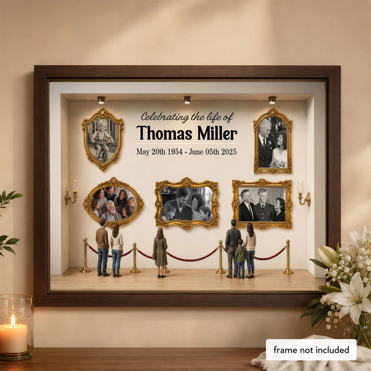 Custom Loss Of Loved One Memorial Canvas personalization view for Family