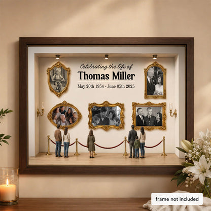 Custom Loss Of Loved One Memorial Canvas personalization view for Family