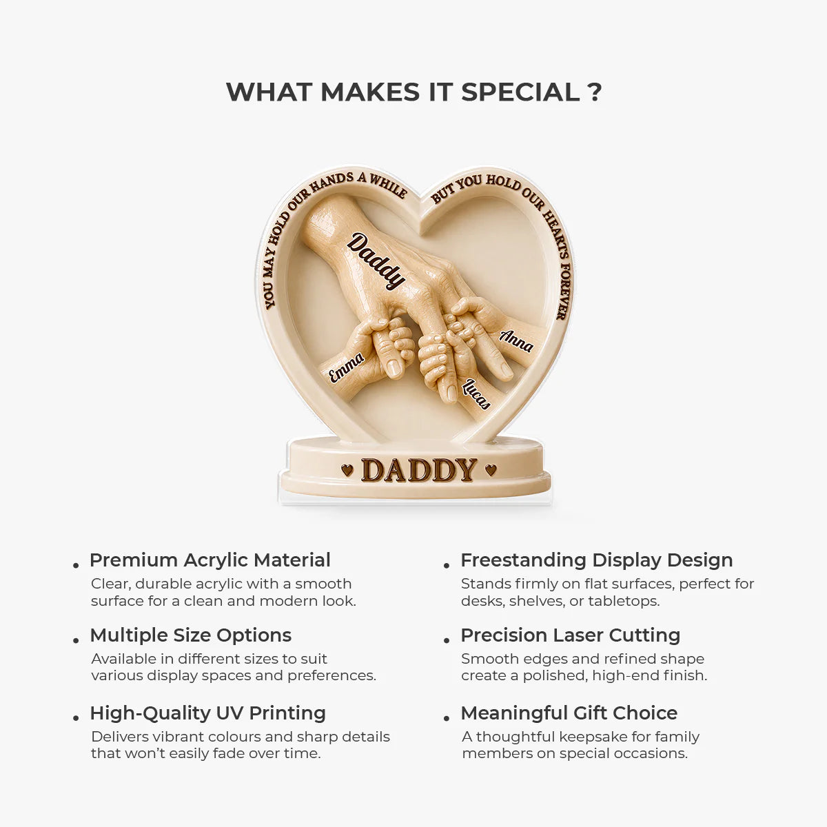 Plaque gift-ready design for Dad