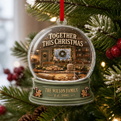 Christmas at Home Personalized Acrylic Ornament - Holiday Keepsake for Family