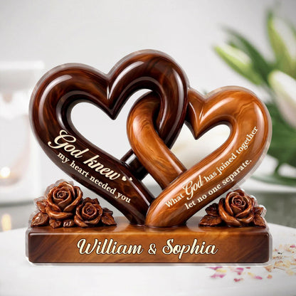 Personalized Christian Anniversary Plaque for Couples with personalized design details for meaningful gifting