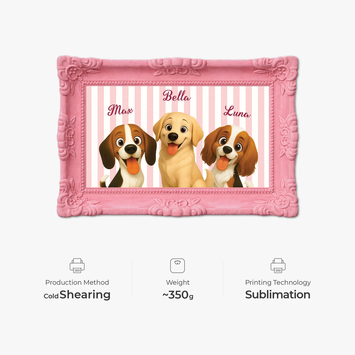 Personalized Dog Doormat - Custom Pet Name Entryway Mat for Dog Lovers