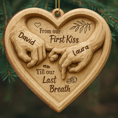 Wooden Ornament detail view for Wife