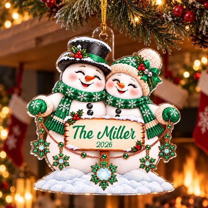 Snowflakes Snowman - Personalized Acrylic Ornament - Christmas Gift for Family e9f21535-c914-4838-8b94-bf3013274aed-4-1-.jpg