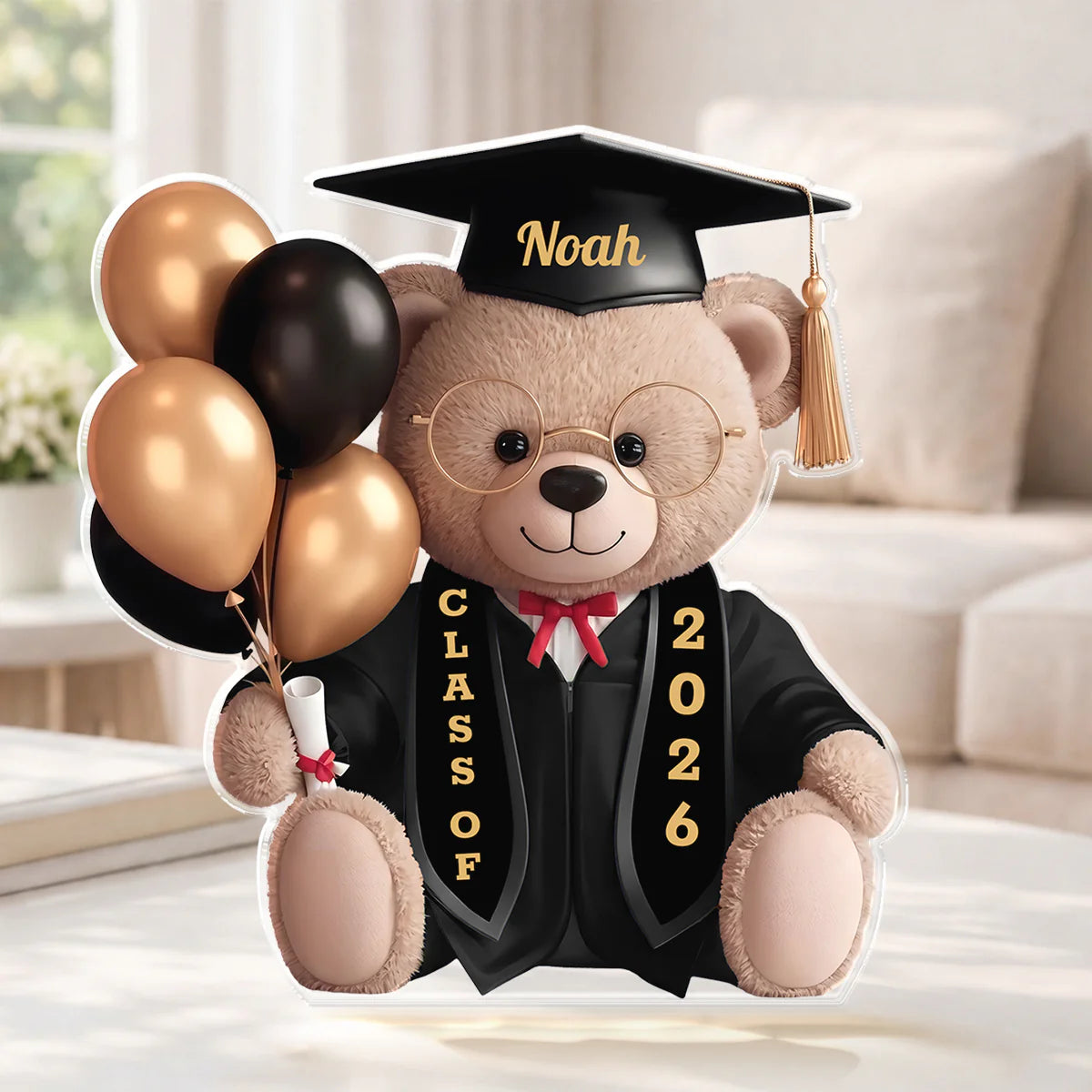 Personalized Graduation Acrylic Plaque for Son/Grandson with personalized design details for meaningful gifting