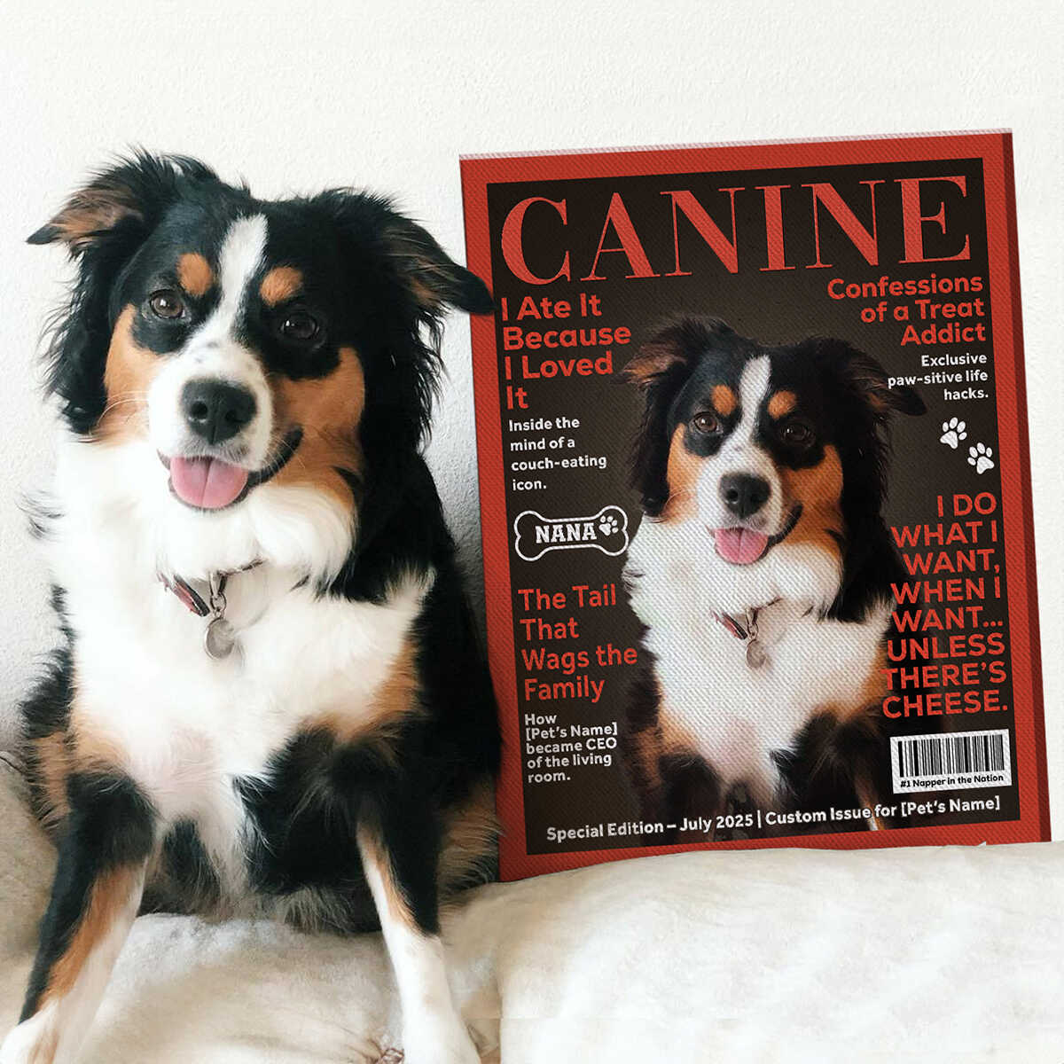 Custom Pet Photo Canvas / Poster - Personalized Wall Art for Pet Lovers