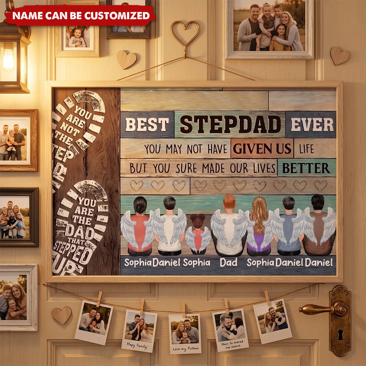 You Are The Dad That Stepped Up - Personalized Poster / Canvas for Stepdad Gift