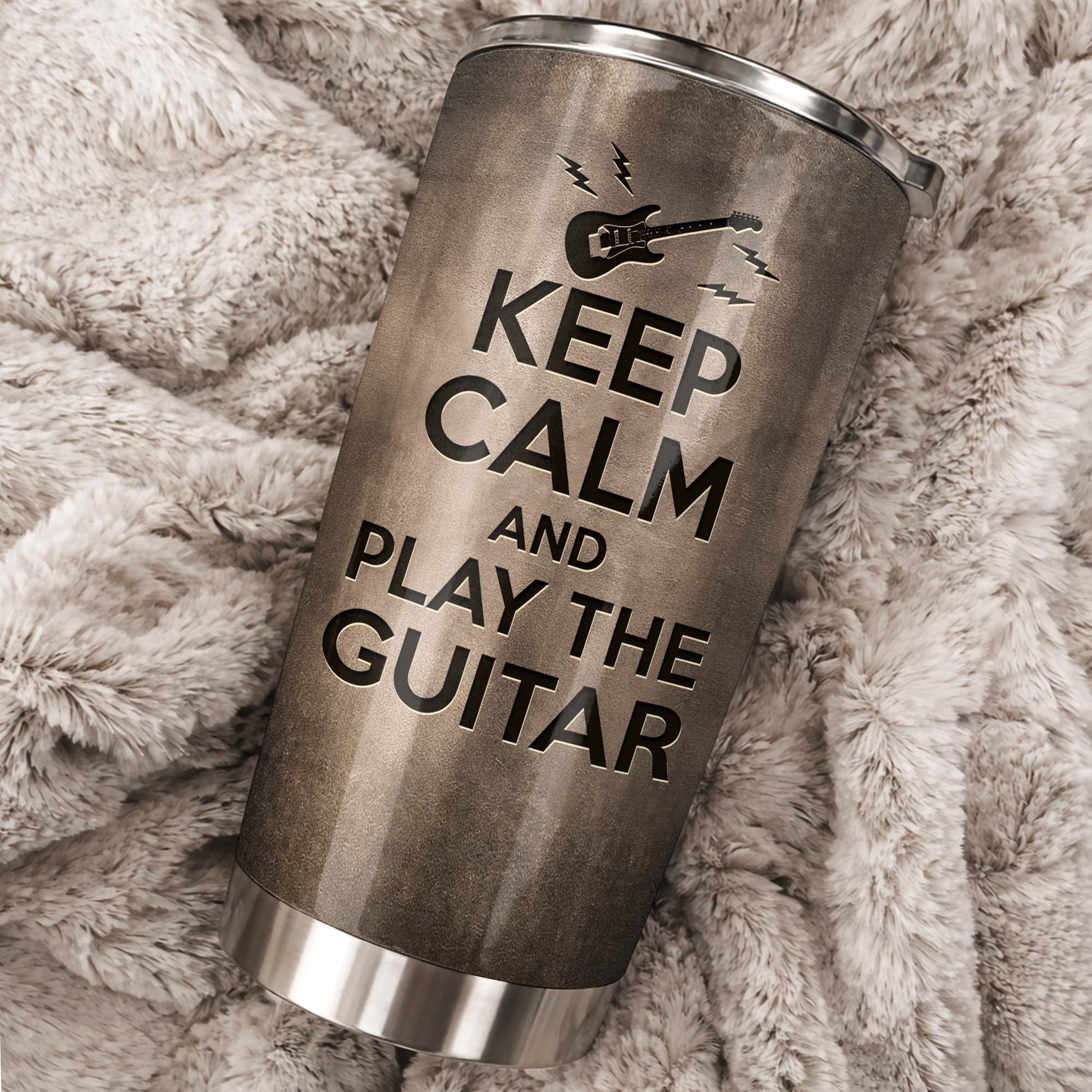 Personalized Guitar Tumbler personalization view for Dad