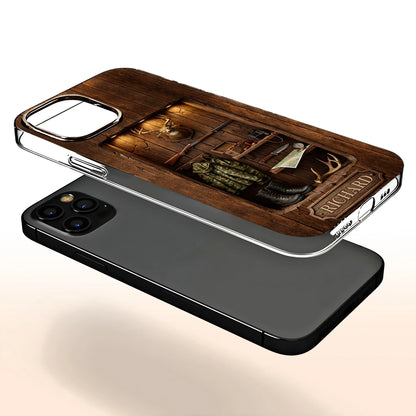 Phone Case material and size view - Custom Hunting Cabin Phone Case