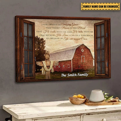 I Still Believe in Amazing Grace - Personalized Bible Verse Canvas / Poster Wall Art Gift