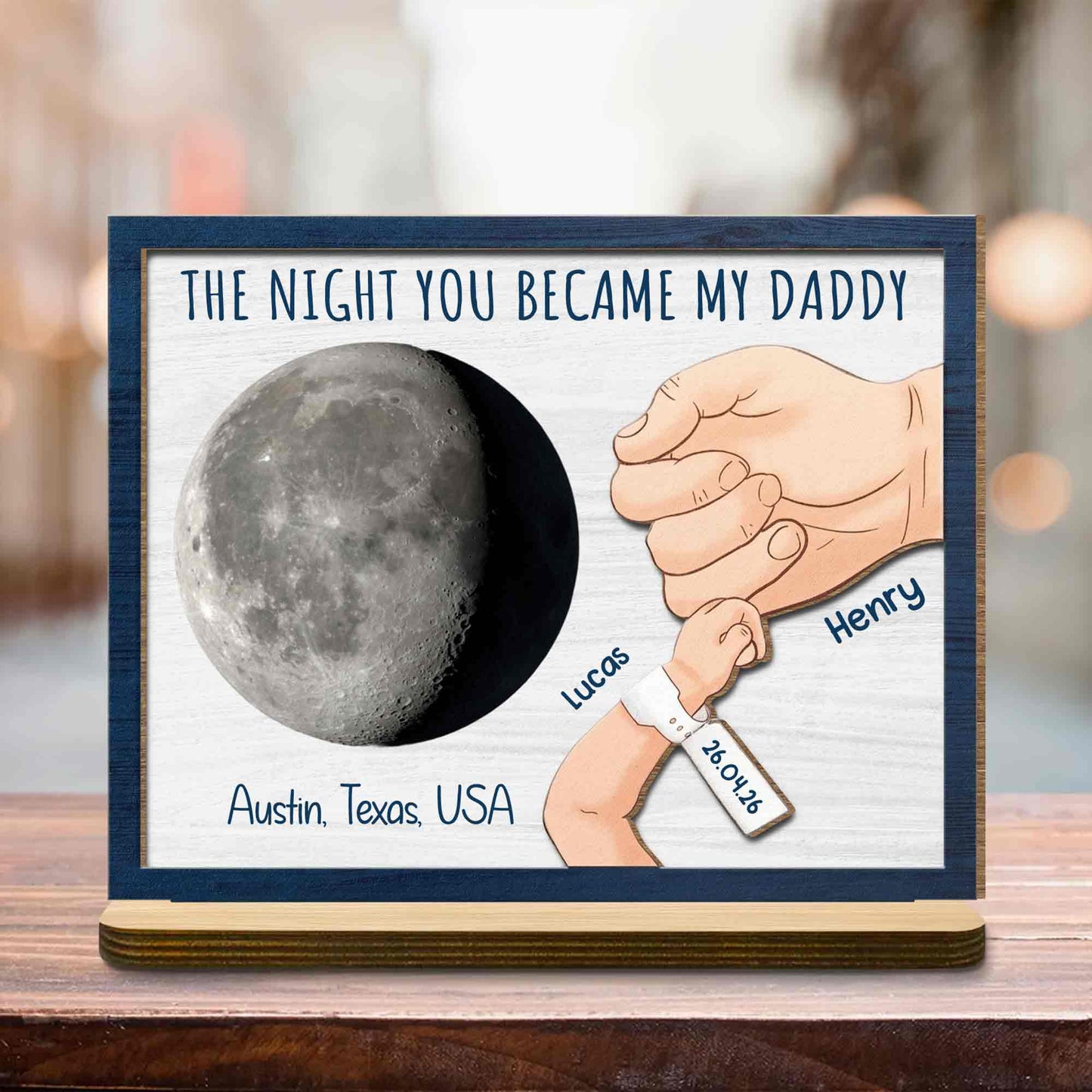 Wood Sign gift-ready design for Dad