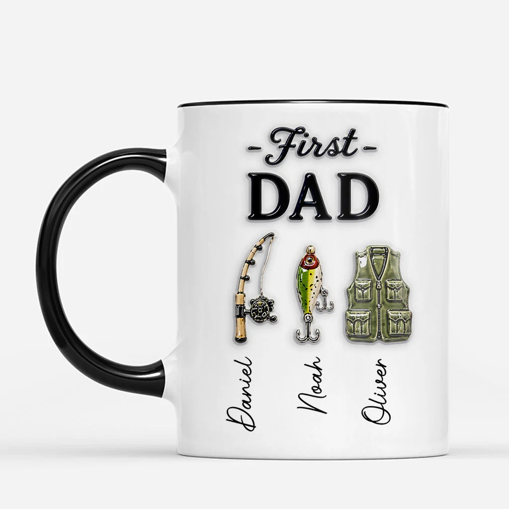 Personalized Fishing Mug For Grandpa personalization view for Dad