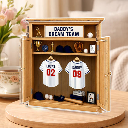 Custom Baseball Dad Plaque personalization view for Dad